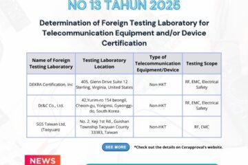 Recognition of Foreign Test Labs for Indonesia DJID/SDPPI Certification – KEPMEN KOMDIGI No.13 Tahun 2025